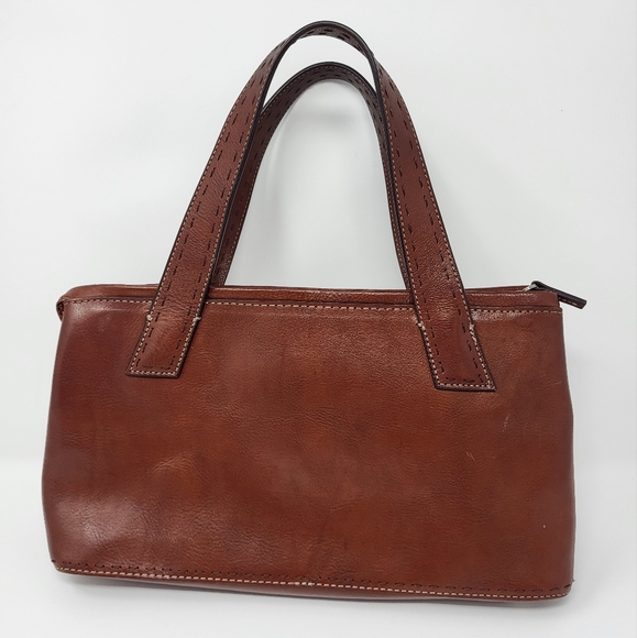 Vintage Fossil Women's Brown Genuine Leather Shoulder Bag - Picture 1 of 16
